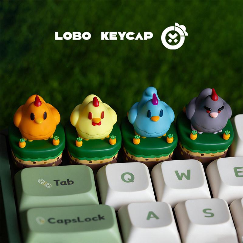 Keycap Artisan Anime - สตาร์ดิว วัลเลย์ ชิ้นส่วนเรซิ่นรูปไก่ สำหรับตกแต่งคีย์บอร์ด น่ารัก สไตล์อนิเมะ