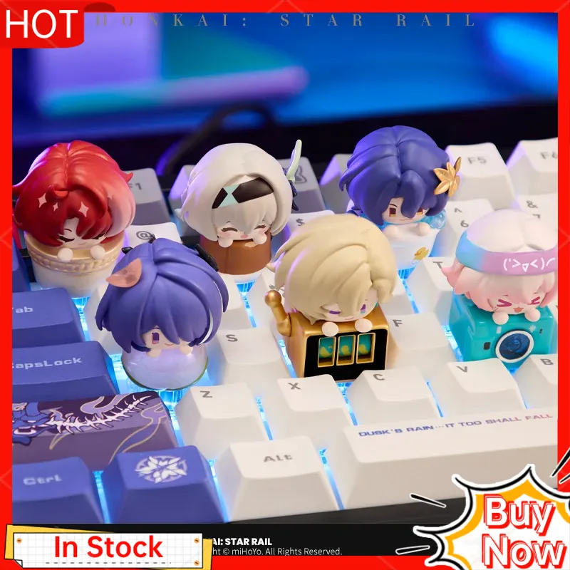 Keycap Artisan Anime - ฟิกเกอร์อนิเมะ Mihoyo Honkai Star Rail ชุดกล่องสุ่มซีรีส์