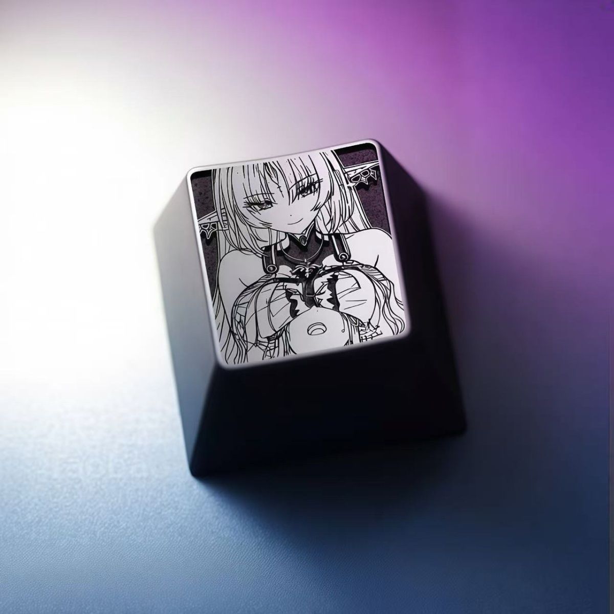 Keycap Artisan Anime - อะนิเมะคีย์แคป ESC 1U โปรไฟล์เชอร์รี่คีย์แคปแบบกำหนดเองสำหรับคีย์บอร์ดแบบกลไก DIY ฝาครอบคีย์โลหะของขวัญ