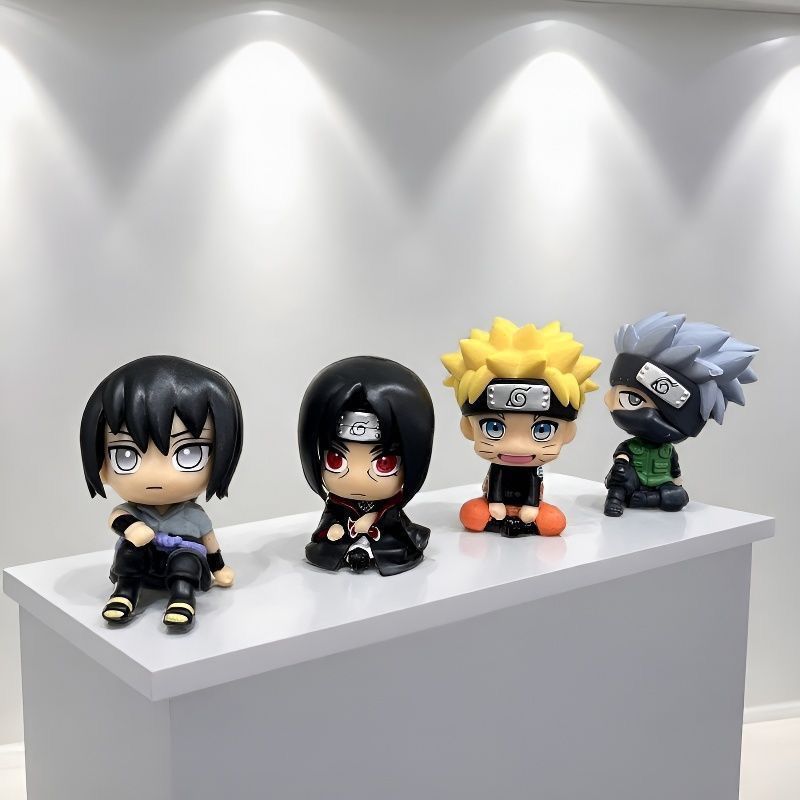 Anime Merchandise Wholesale - โมเดลฟิกเกอร์การ์ตูนนารูโตะน่ารักแบบคาวาอี้ 2 มิติ ตุ๊กตาจิ๋ว ตกแต่งรถยนต์ ของตกแต่งโต๊ะทำงาน