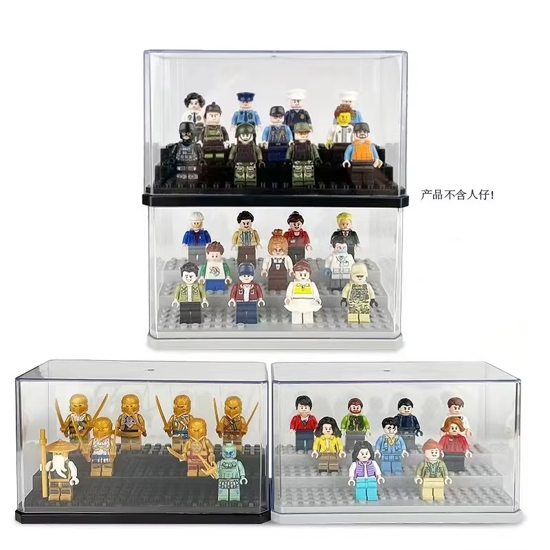 Figure Display Box - กล่องจัดแสดงฟิกเกอร์อะคริลิก สามารถวางซ้อนกันได้ และป้องกันฝุ่น สำหรับจัดเก็บของเล่นฟิกเกอร์แอคชั่นเลโก้