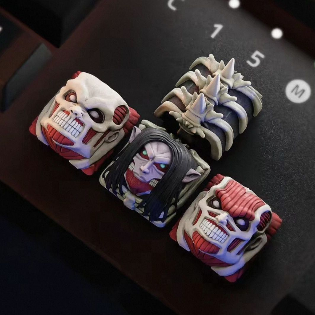 Keycap Artisan Anime - ชุดคีย์แคป NEW Attack on Titan รุ่น