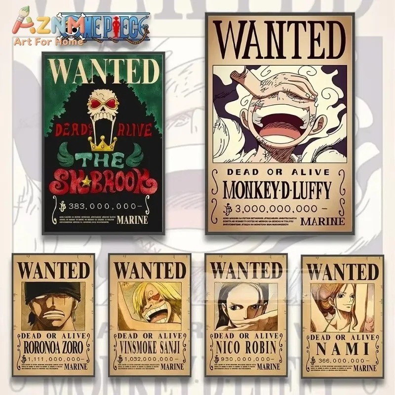 AZNM วันพีช ลูฟี่ เกียร์ 5 โปส - Anime Merchandise Posters บทวิจารณ์และราคา