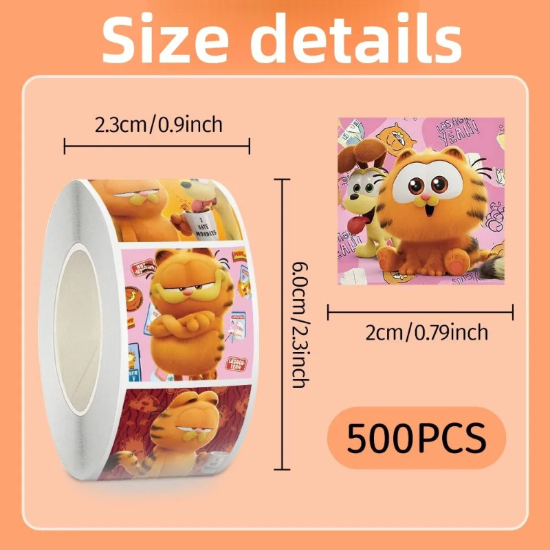 สติกเกอร์การ์ฟิลด์น่ารัก 500 ช - Anime Merchandise Wholesale บทวิจารณ์และราคา