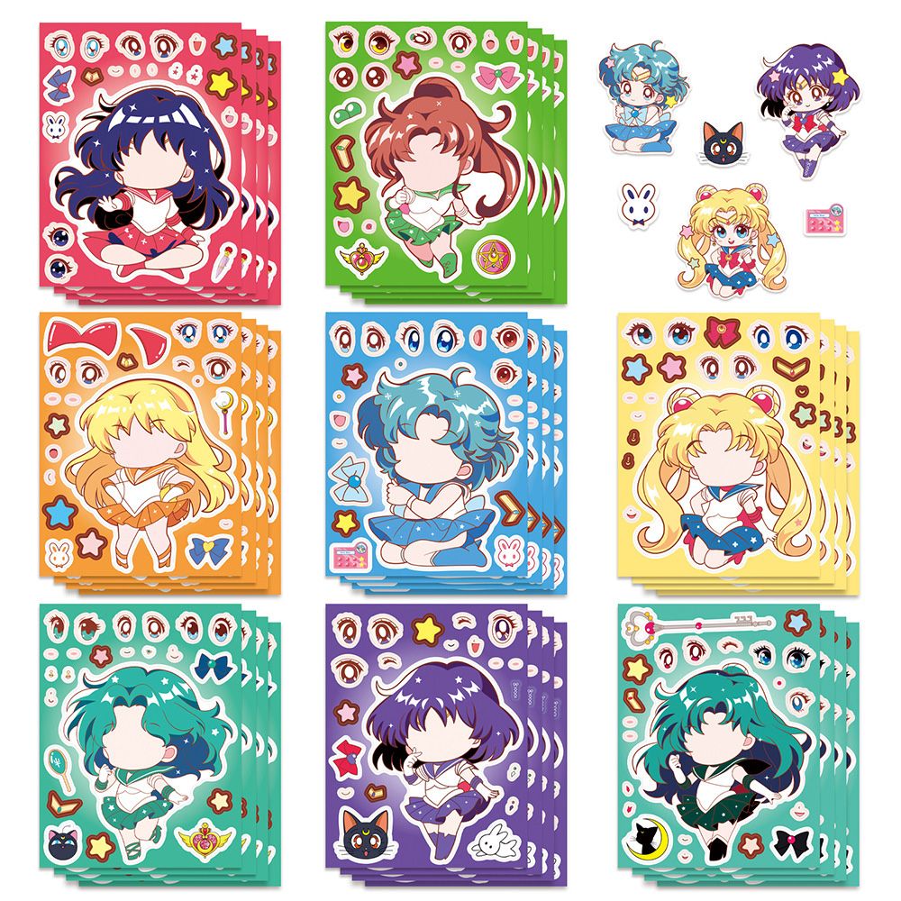 8/16PCS เซเลอร์มูน ตัวต่อเปลี่ - Anime Merchandise Posters บทวิจารณ์และราคา
