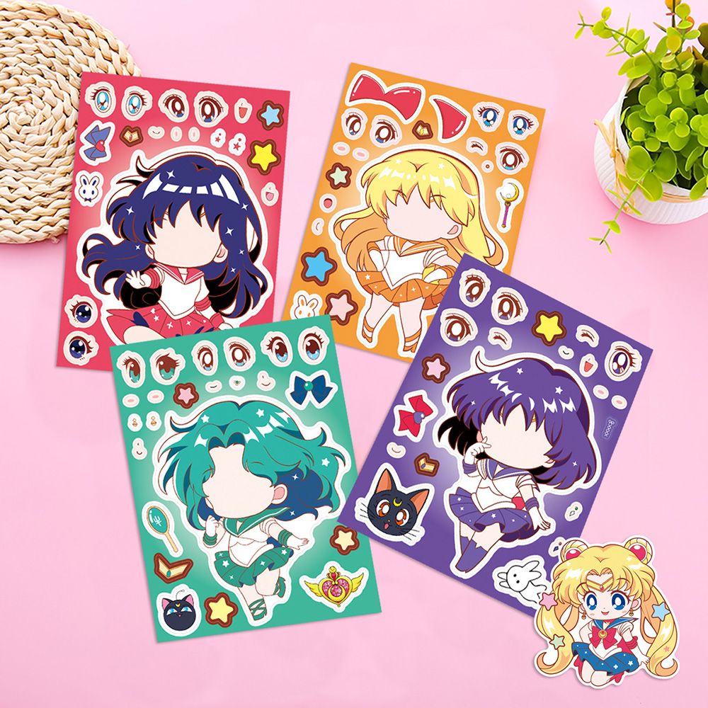 8/16PCS เซเลอร์มูน ตัวต่อเปลี่ - Anime Merchandise Posters บทวิจารณ์และราคา
