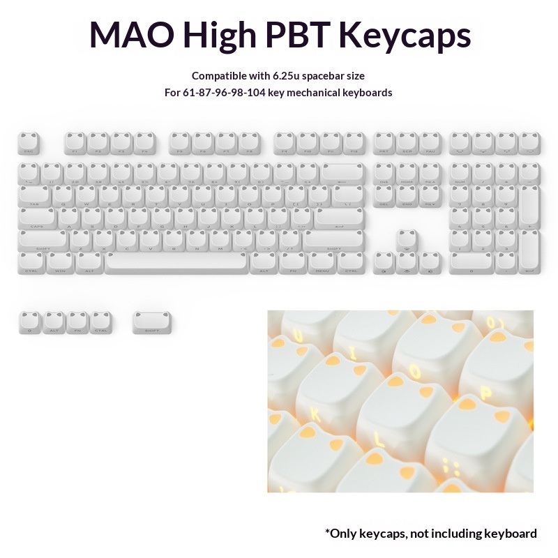 คีย์แคปใสลายหูแมวน่ารัก 113 ชิ - Keycap Artisan Anime บทวิจารณ์และราคา