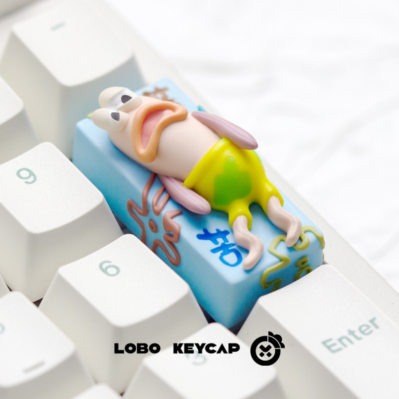คีย์แคปฟองน้ำสีเหลืองสไตล์อนิเ - Keycap Artisan Anime บทวิจารณ์และราคา