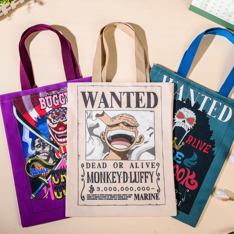 กระเป๋าผ้าแคนวาสลายอนิเมะวันพี - Anime Merchandise Posters บทวิจารณ์และราคา