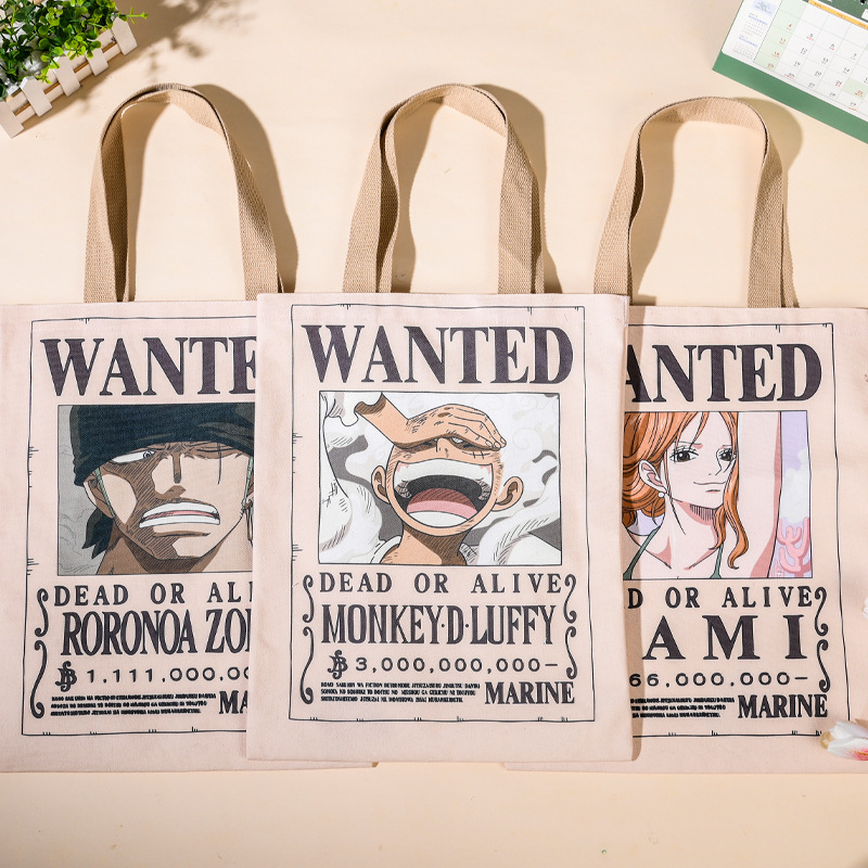 กระเป๋าผ้าแคนวาสลายอนิเมะวันพี - Anime Merchandise Posters บทวิจารณ์และราคา