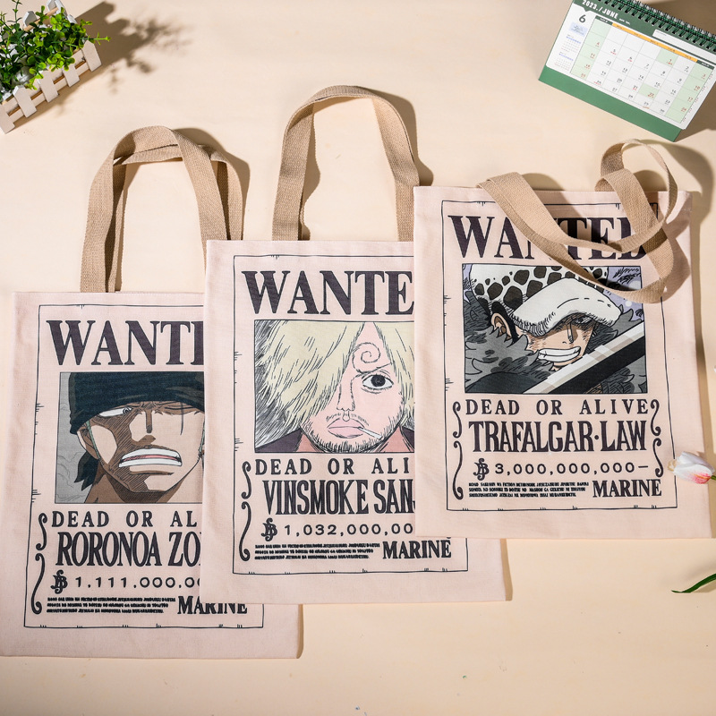 กระเป๋าผ้าแคนวาสลายอนิเมะวันพี - Anime Merchandise Posters บทวิจารณ์และราคา