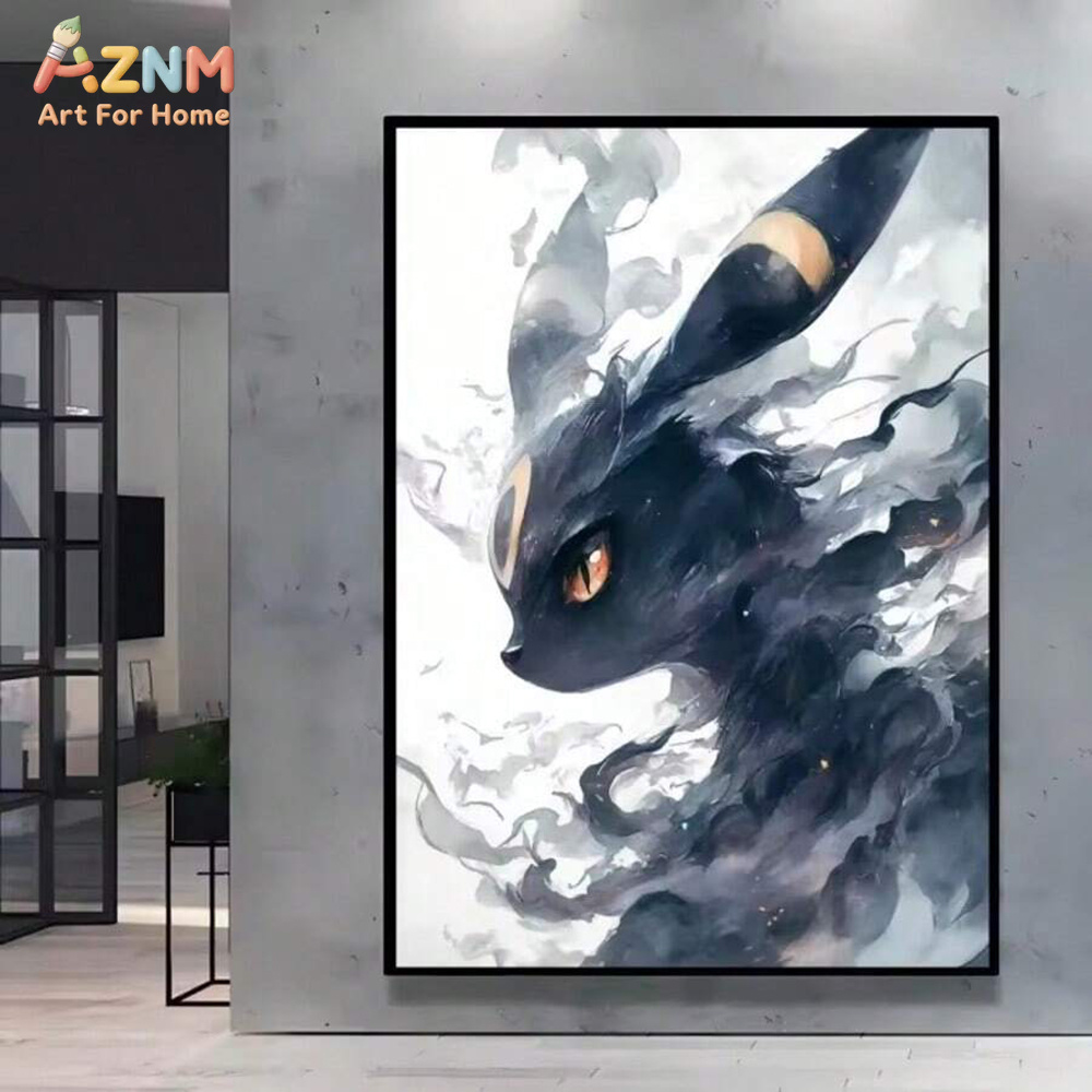 AZNM สีน้ำอีวีลูชั่นส์พิมพ์บนผ - Anime Merchandise Posters บทวิจารณ์และราคา