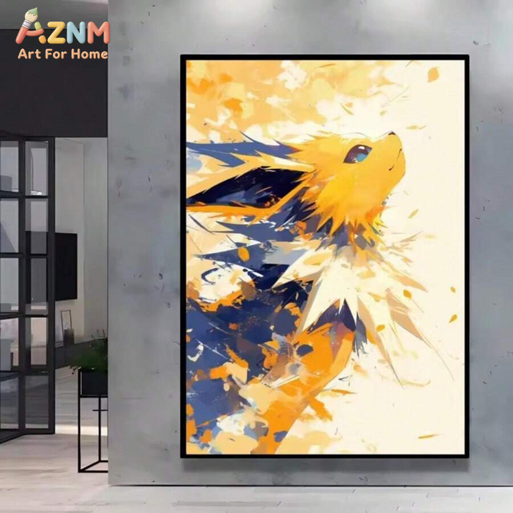 AZNM สีน้ำอีวีลูชั่นส์พิมพ์บนผ - Anime Merchandise Posters บทวิจารณ์และราคา